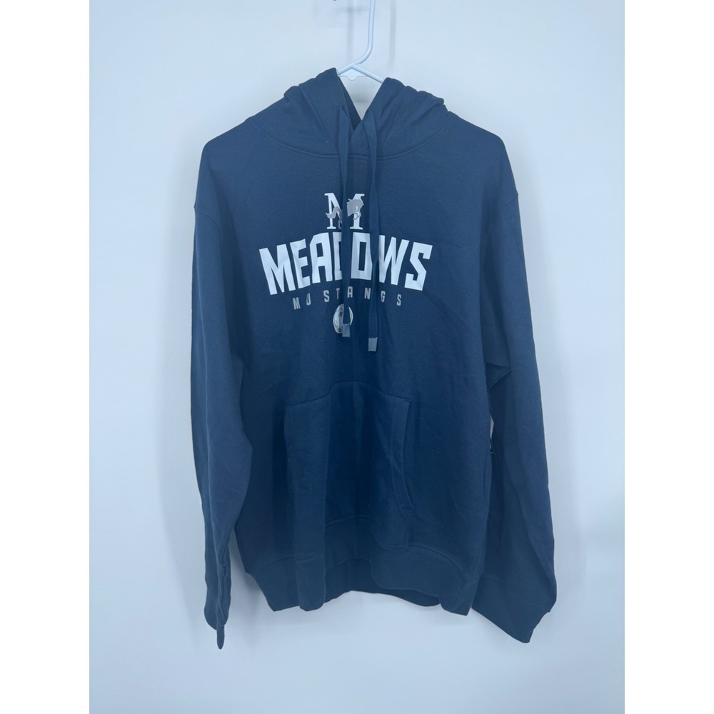 NWT BSN Sports Fleece Collection Fleece Hoodie Mens Large Blue Drawstring Winter